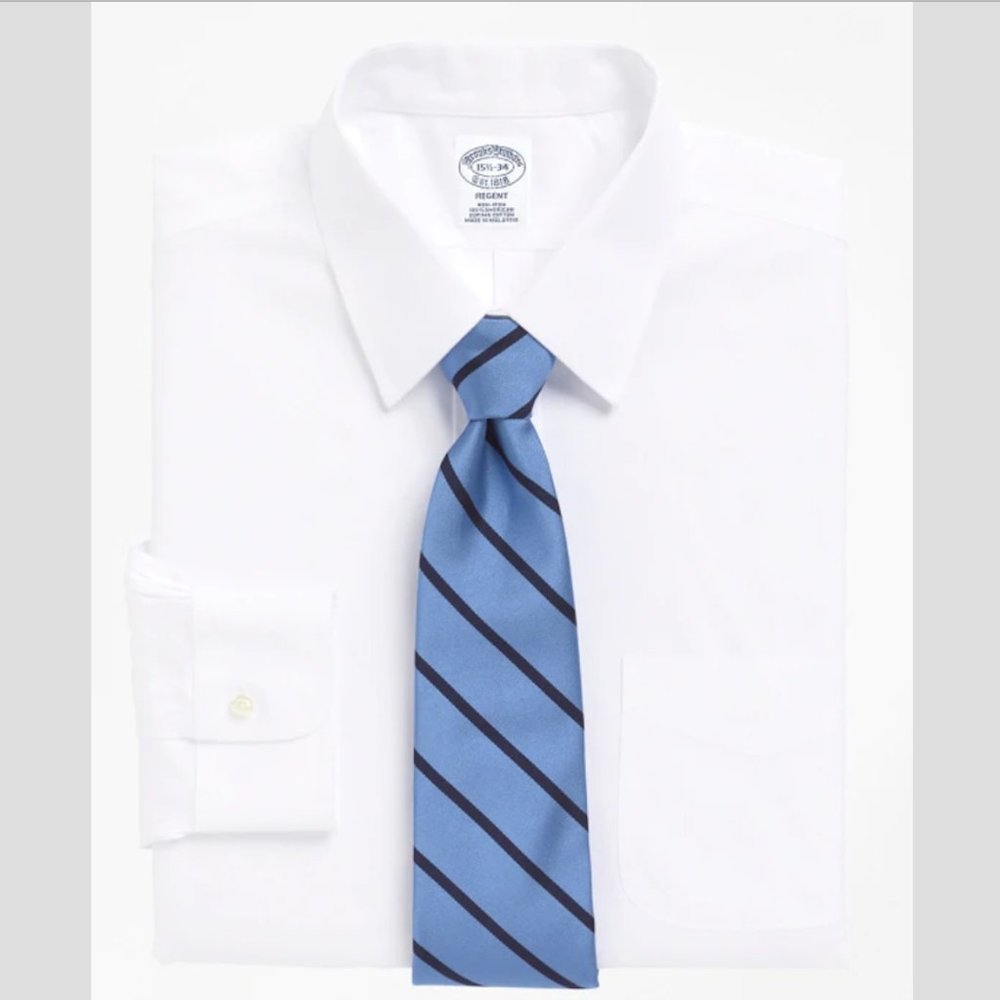 Regent Fitted Dress Shirt, Non-Iron Point Collar